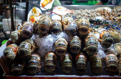 Close-up of food for sale at market stall