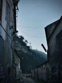 Low angle view of buildings against sky