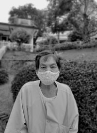 Portrait of old women standing outdoors