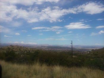 Scenic view of landscape against sky