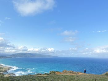 Scenic view of sea against sky