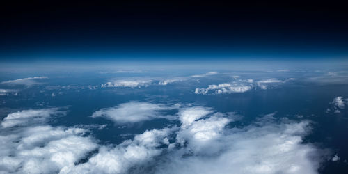 Aerial view of cloudscape against sky