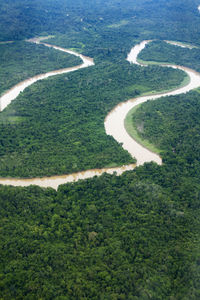 High angle view of landscape