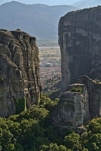 View of rock formations