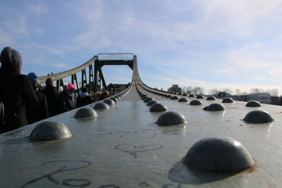 Panoramic view of lake against sky