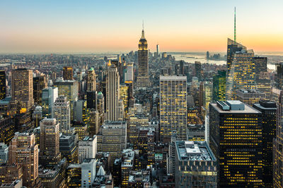 Aerial view of buildings in city