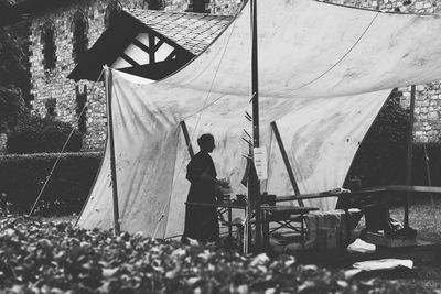 Man working at construction site