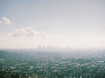 Aerial view of buildings in city