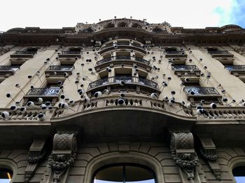 Low angle view of historical building
