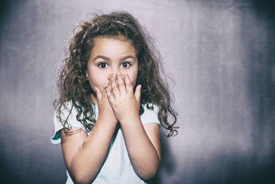 Close-up portrait of girl