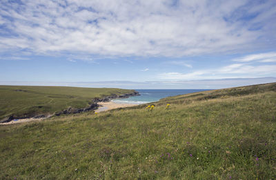 Scenic view of sea against sky