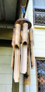 Low angle view of clothes hanging