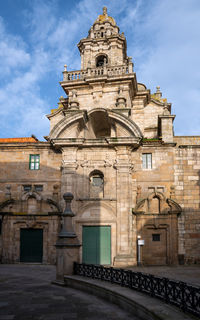 Low angle view of historical building against sky