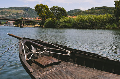 Scenic view of river against sky