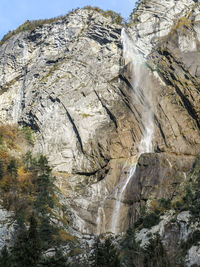 Scenic view of waterfall