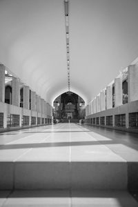 Empty corridor of building