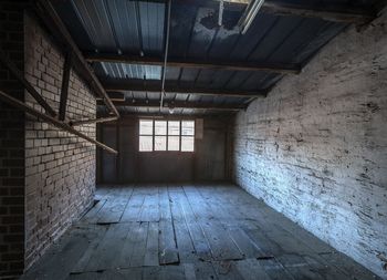 Interior of abandoned building