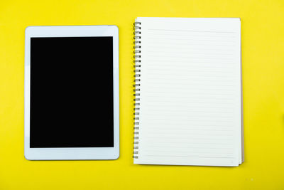 Directly above shot of open book