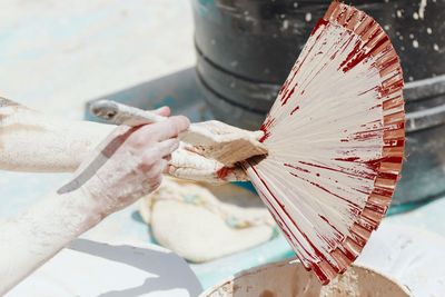Close-up of woman working