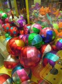 Full frame of colorful market stall