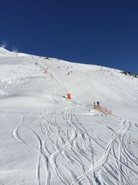 Perfect skiing day perfect slopes in austria 