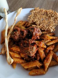 Close-up of food in plate