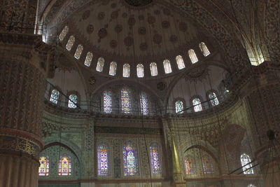 Low angle view of ceiling of building