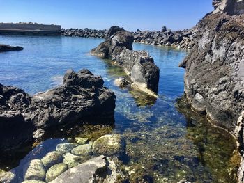 Scenic view of sea against sky