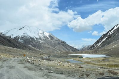 Scenic view of landscape against sky