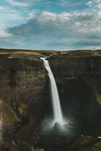 View of waterfall