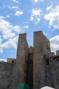 Low angle view of historic building against sky