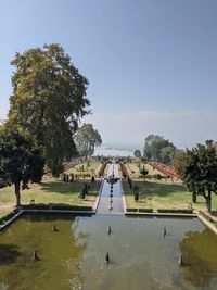 High angle view of a lake