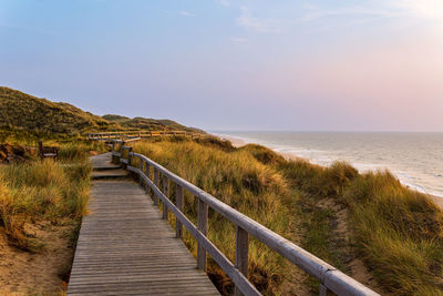 Wooden path to the beach - kampen, sylt