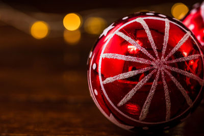 Close-up of christmas decorations