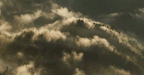 Low angle view of cloudy sky