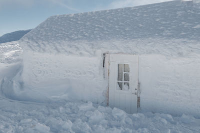 Building at winter