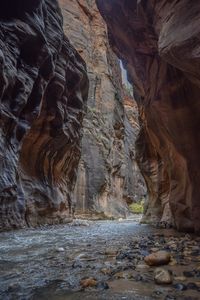 Rock formation in water