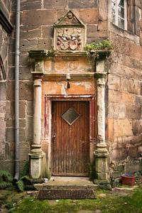 Facade of old building