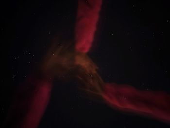 Close-up of star field against sky at night