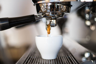 Close-up of espresso maker