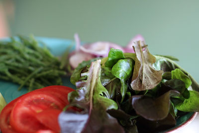 Close-up of vegetables on table