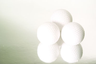 Close-up of balls on table