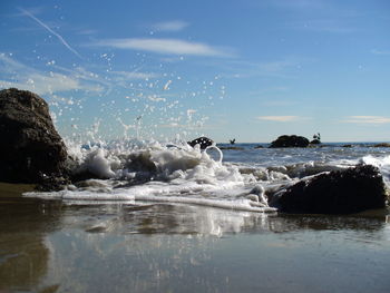 Scenic view of sea against sky