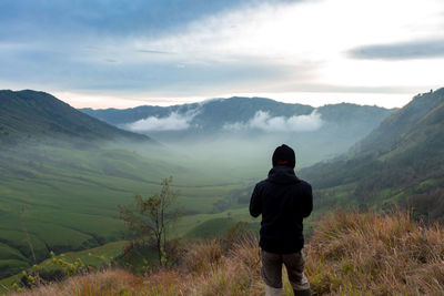 Photographer in jemplang bromo
