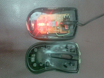 Reflection of car on mirror