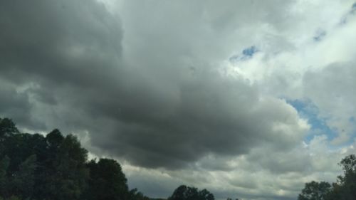 Low angle view of storm clouds in sky