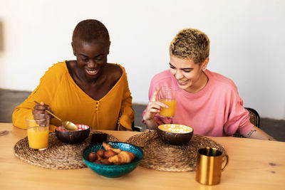 Portrait of senior man preparing food at home