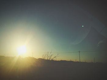 Sun shining through clouds
