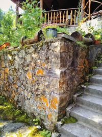 Water flowing in container