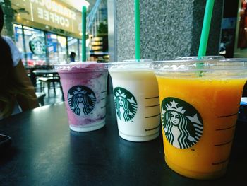 Close-up of drink on table